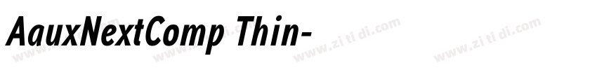 AauxNextComp Thin字体转换